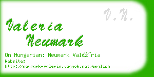 valeria neumark business card